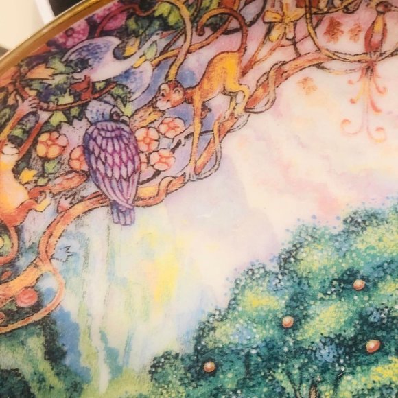 Vtg Bill Bell Art "Paradise" Porcelain Collectors Plate Numbered Religious - Picture 7 of 7